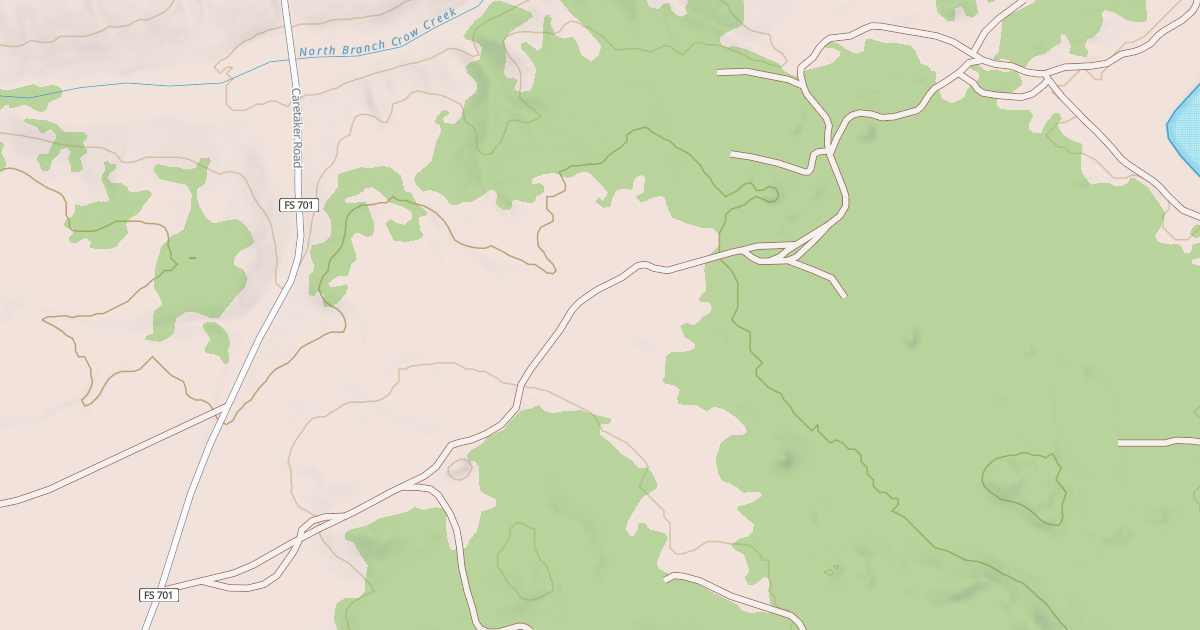 Map preview of CROW SPRING RD