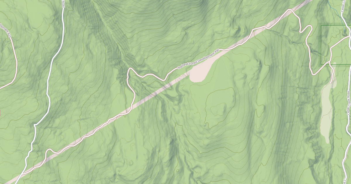 Map preview of USFS Motor Vehicle Use Map Roads {A9147F28-F337-422F-9AD8-E454D2887AB7}
