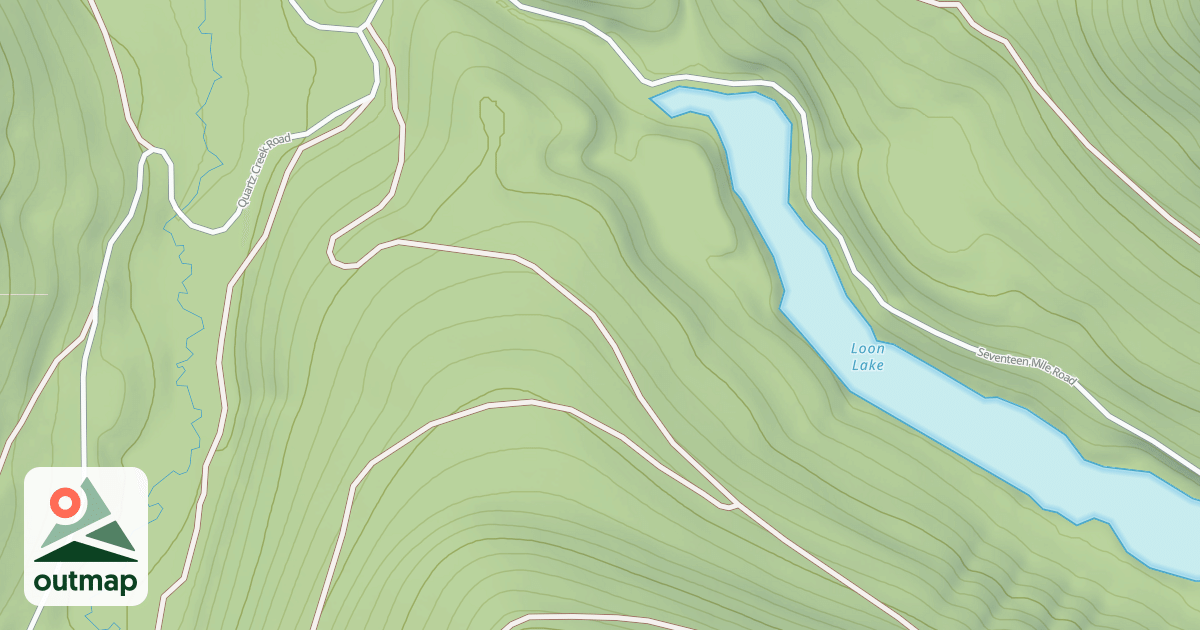 Map of 17 Mile/quartz Snowmobile