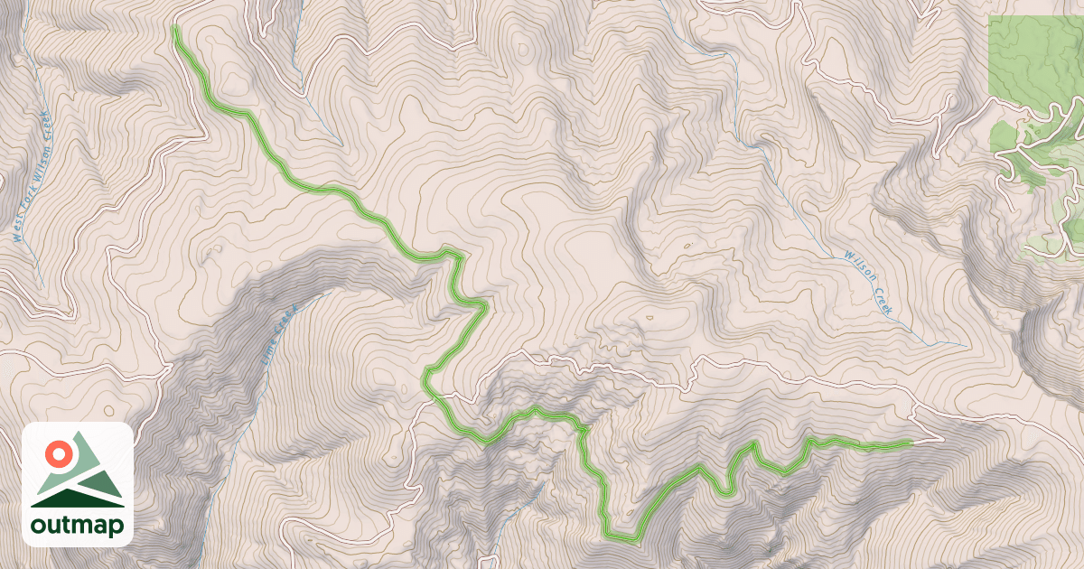 Map of Mica Mine Road
