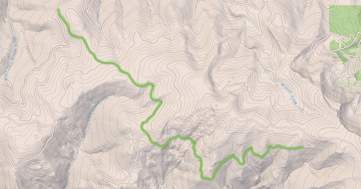 Map preview of Mica Mine Road