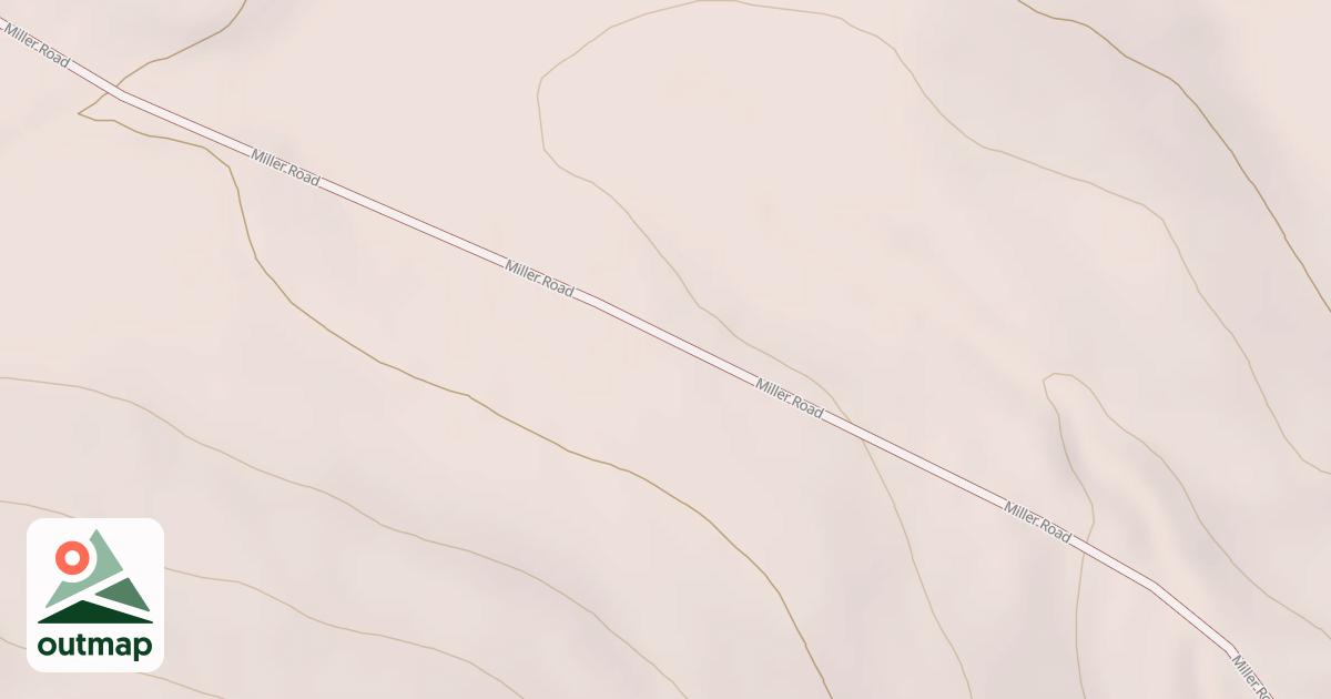 Map of Miller Road Snow Trail
