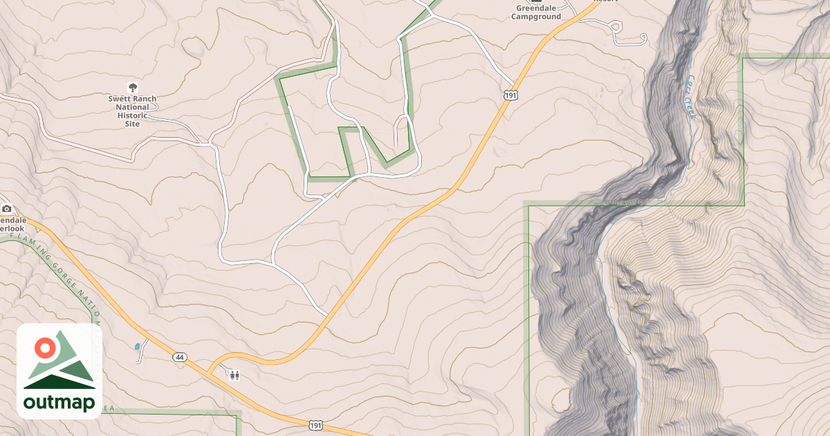 Map of Don Hatch Spur