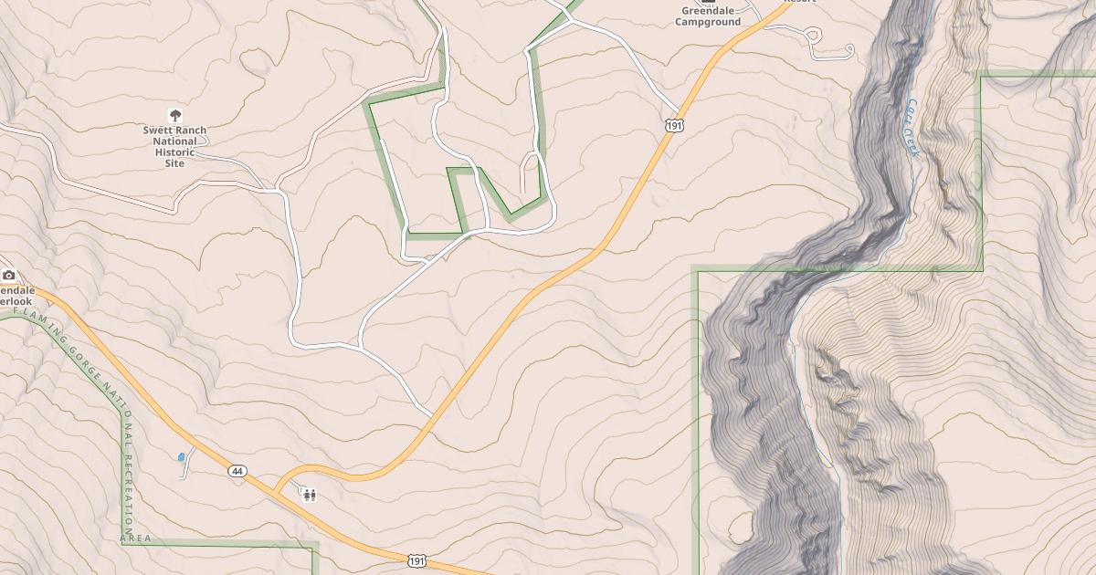 Map preview of Don Hatch Spur