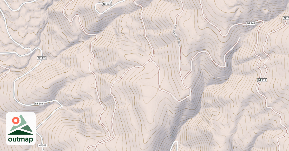 Map of FOURMILE CREEK