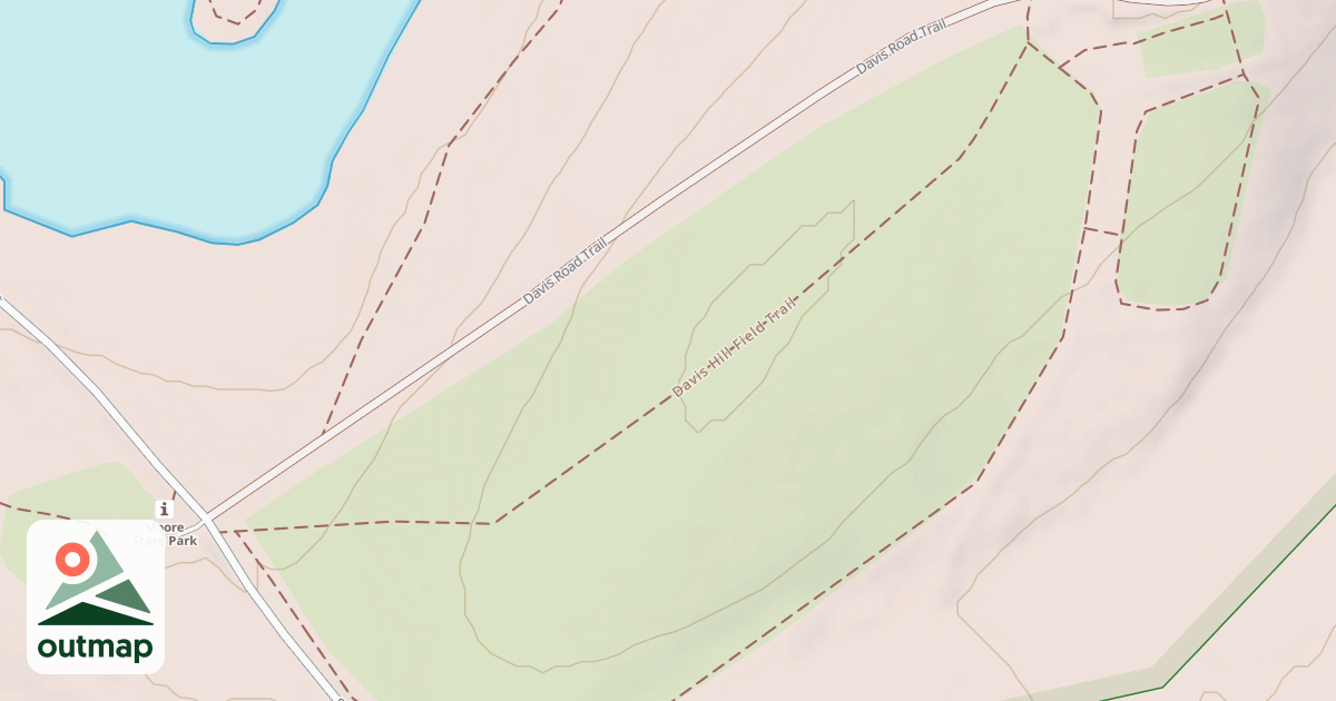 Map of Davis Hill Field Trail