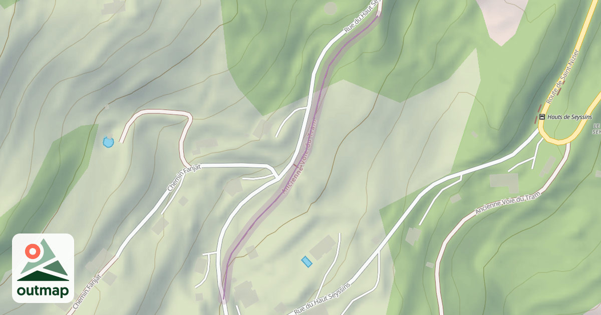 Map of Ancienne Voie du Tram