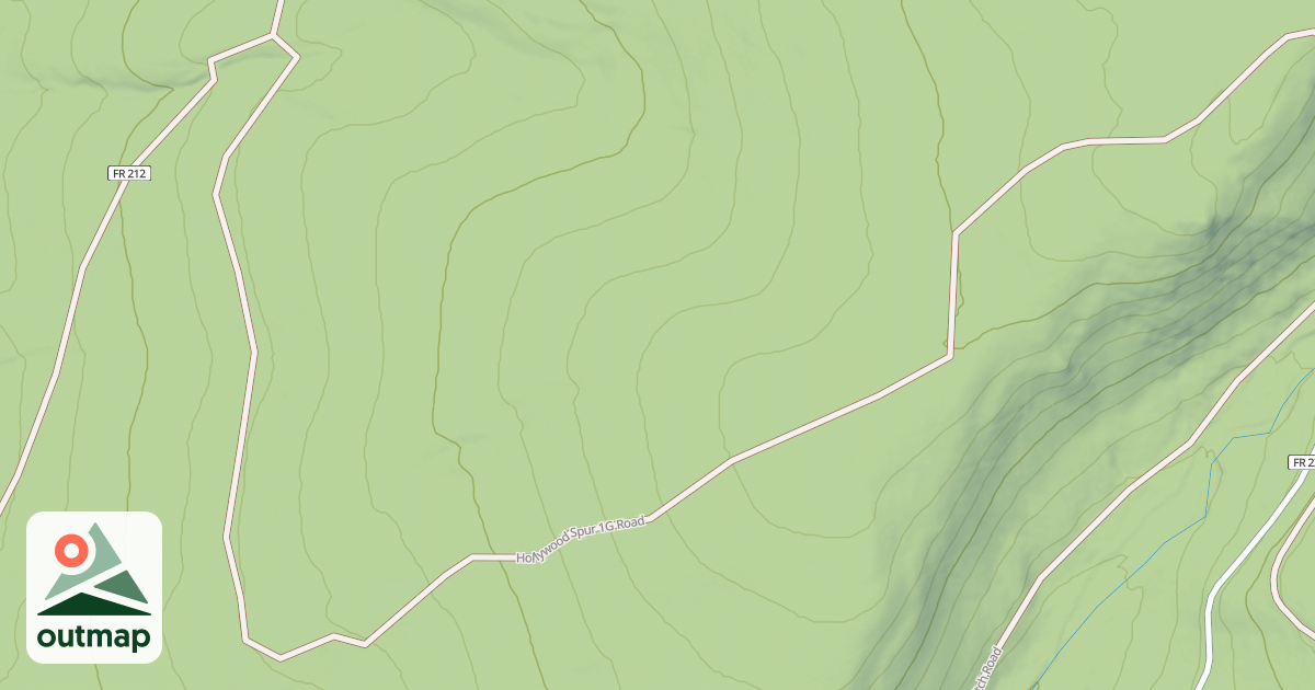Map of HOLLYWOOD SPUR 1G