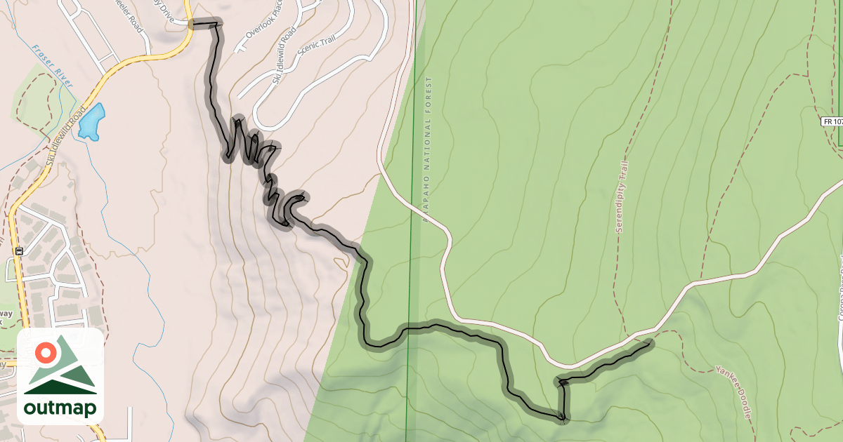 Map of Yankee Doodle Trail