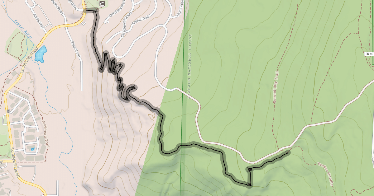 Map preview of Yankee Doodle Trail
