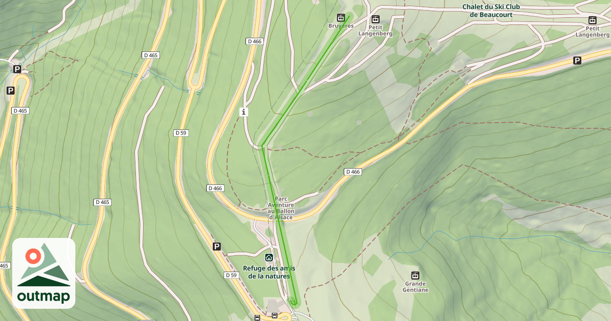 Map of Les Bruyères