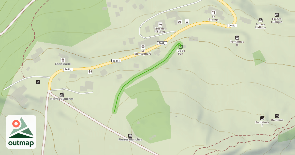 Map of Liaison Tuc de Pan