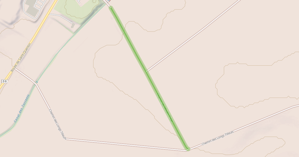 Map preview of Chemin du Moulin Préat
