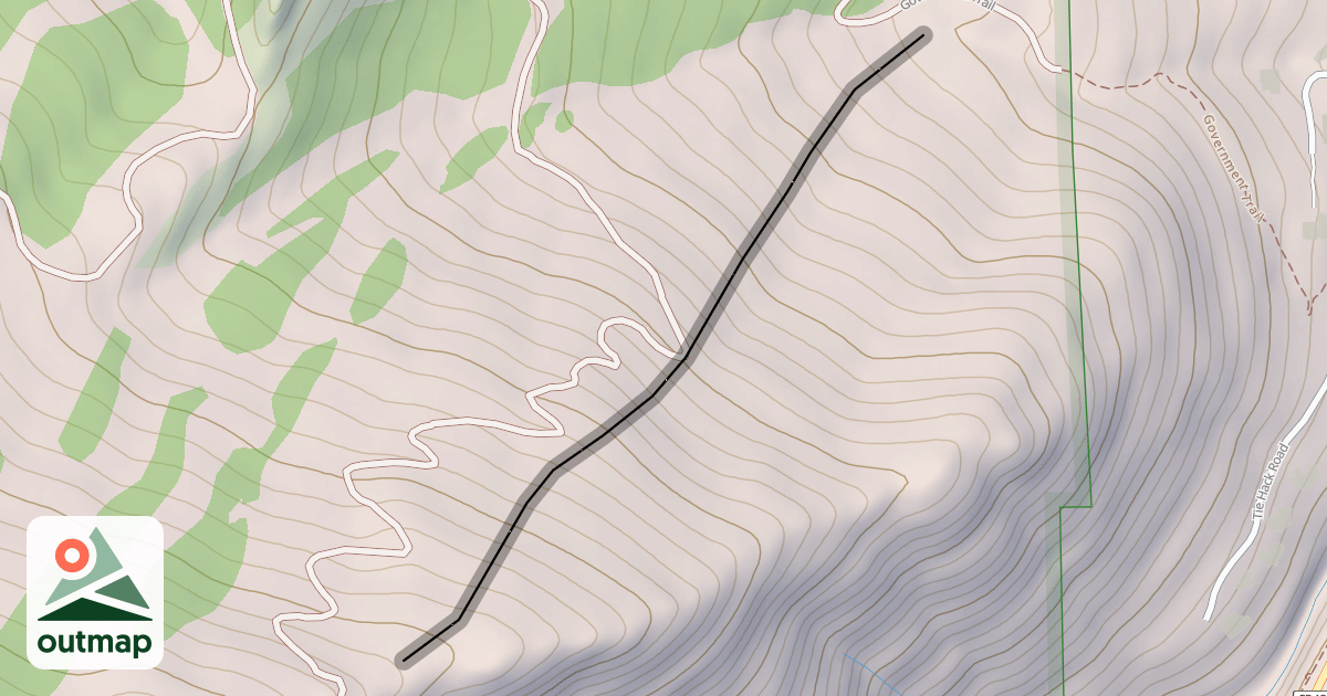 Map of Tiehack Trail