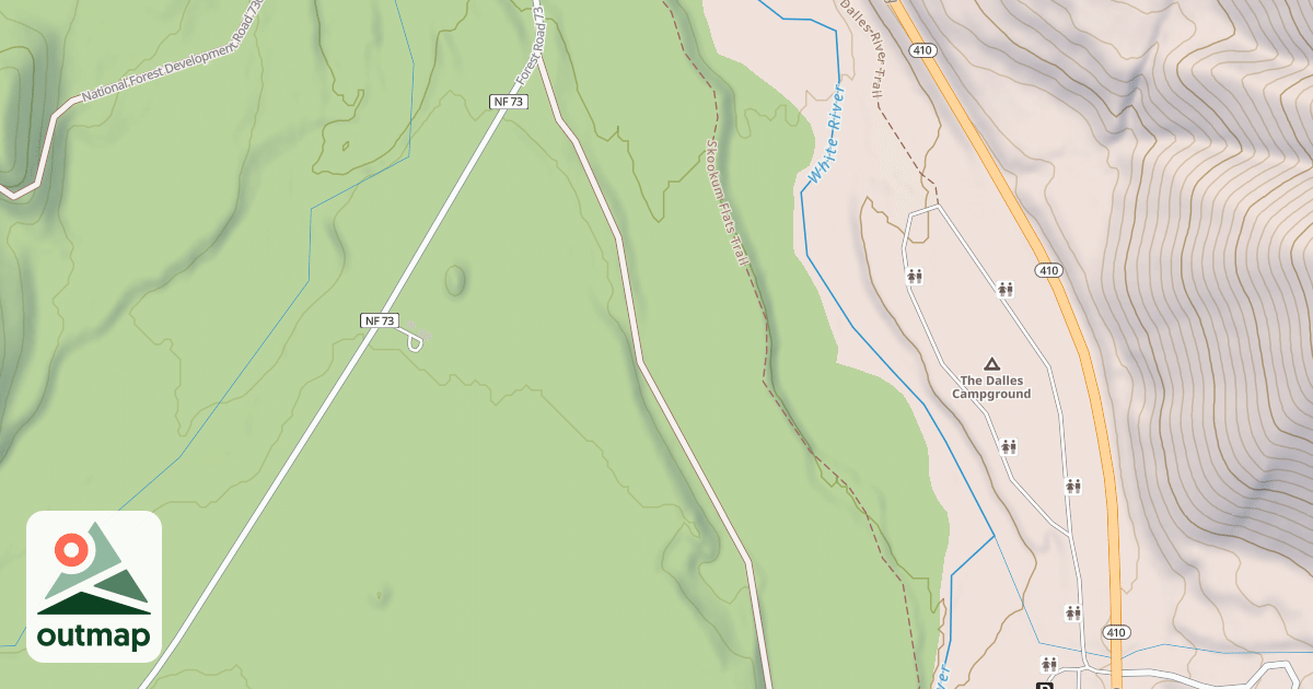 Map of COW FLATS/MATHER
