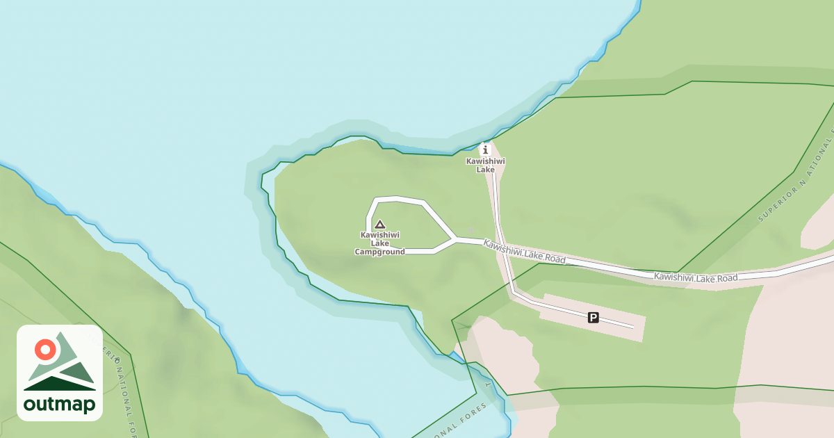 Map of KAWISHIWI LAKE CAMPGROUND LOOP