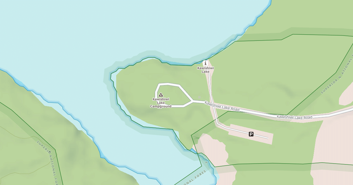 Map preview of KAWISHIWI LAKE CAMPGROUND LOOP