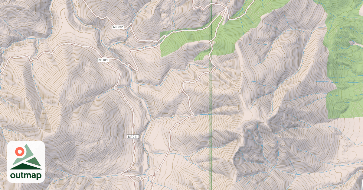 Map of CANYON CREEK
