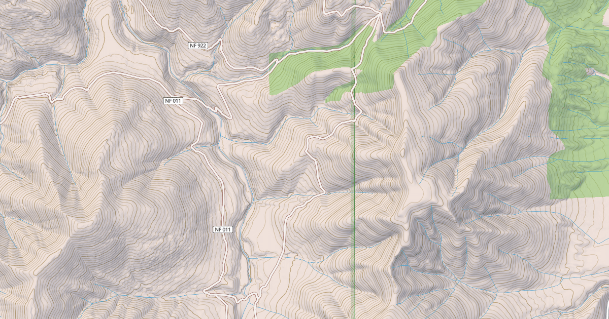 Map preview of CANYON CREEK