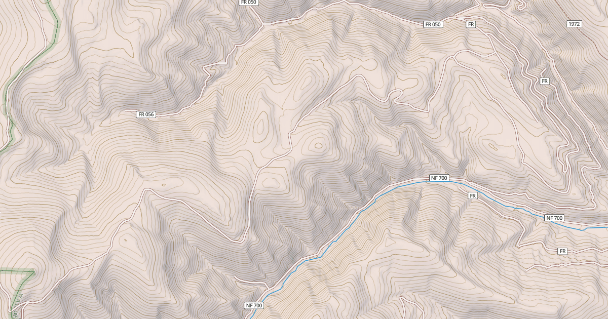 Map preview of USFS National Forest System Roads {6CA55D6B-C95D-4648-8598-9AD4D5560336}
