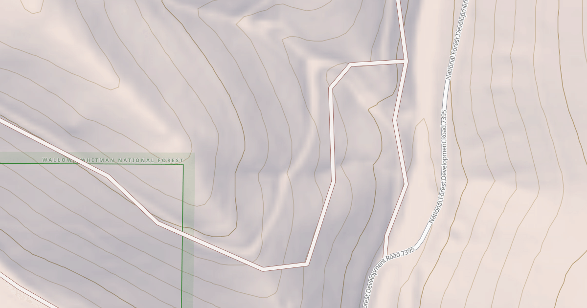 Map preview of USFS National Forest System Roads {95B49963-37F8-43D3-ABDE-DE8158190DDA}