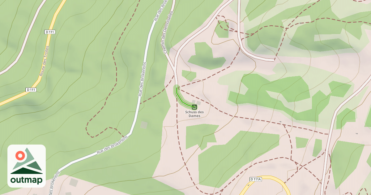 Map of Chemin des Demoiselles