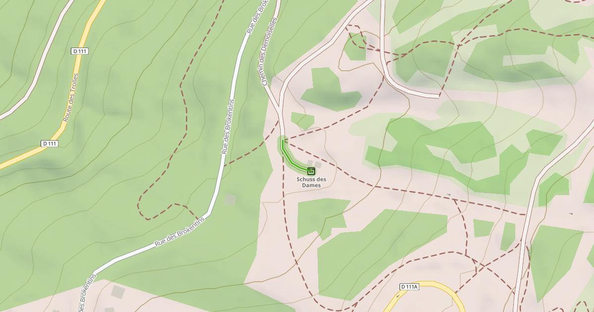 Map preview of Chemin des Demoiselles