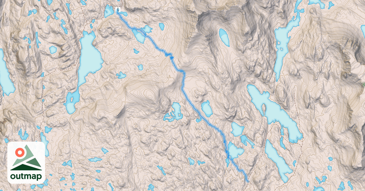 Map of Highline Trail