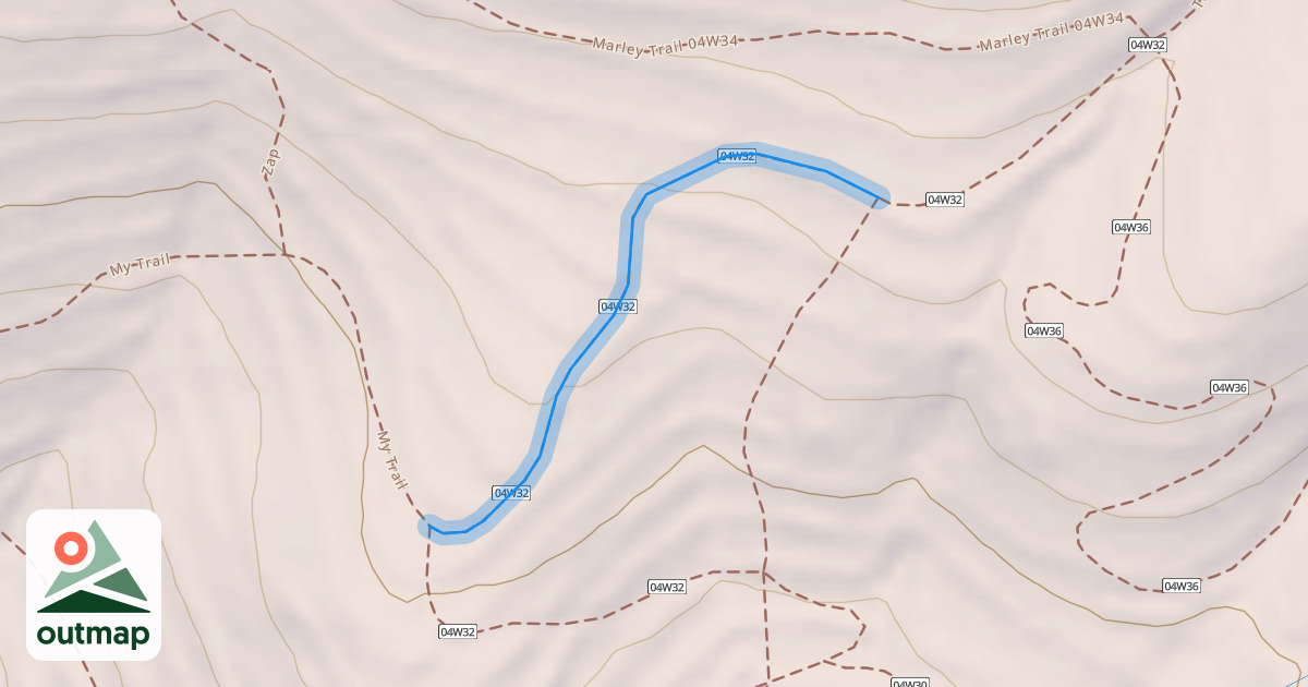 Map of Tunnel Trail 04W32