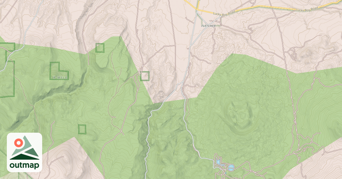 Map of DEL MONTE CANYON ROAD
