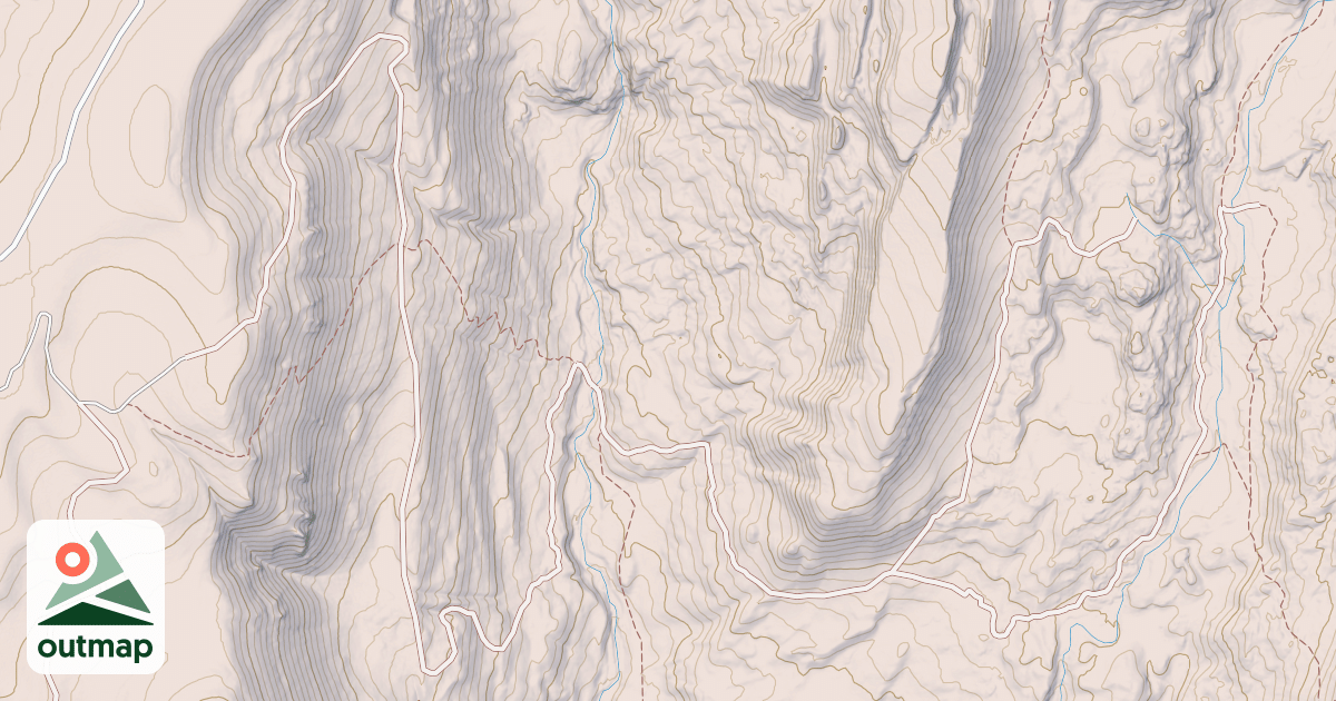 Map of MAIN PAINTROCK