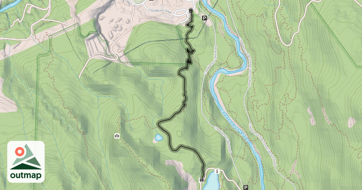 Map of Lower Ridge