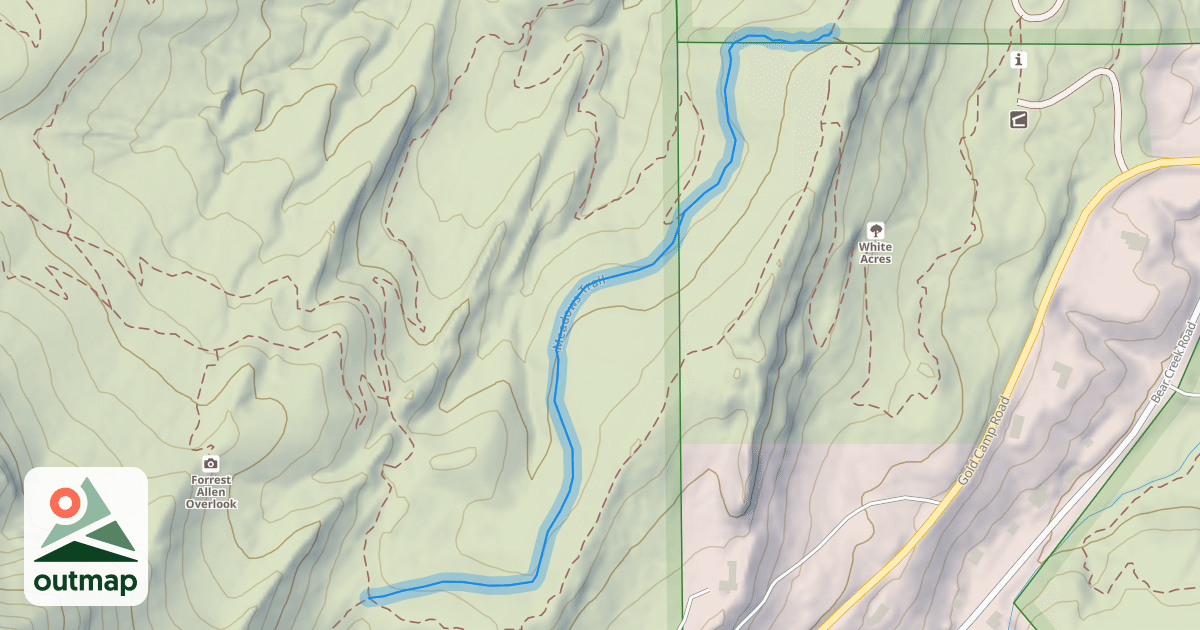 Map of Meadows Trail