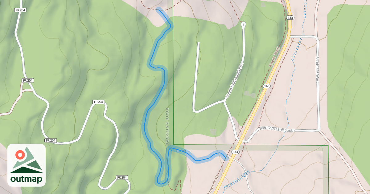 Map of Navajo Loop Trail