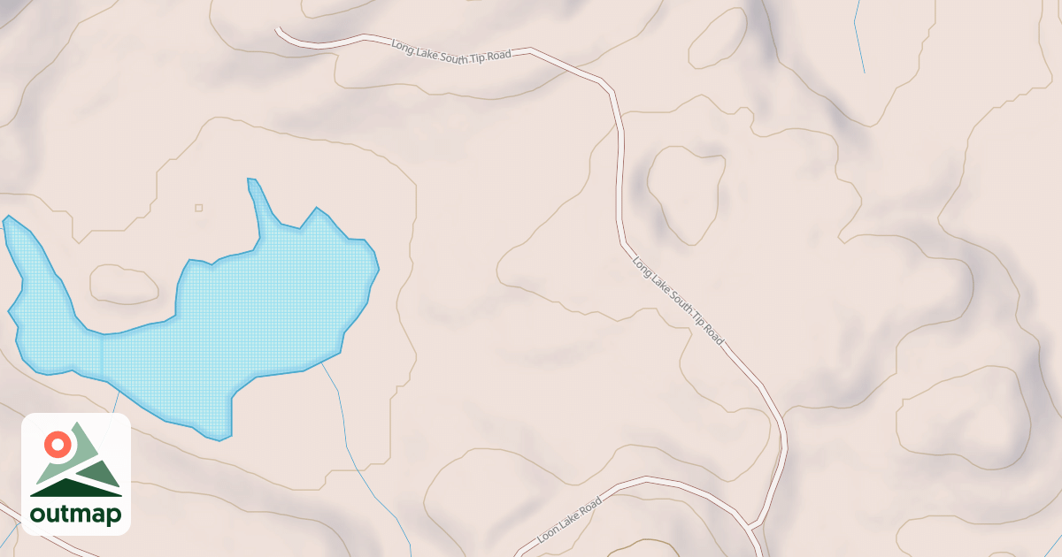 Map of LONG LAKE SOUTH TIP