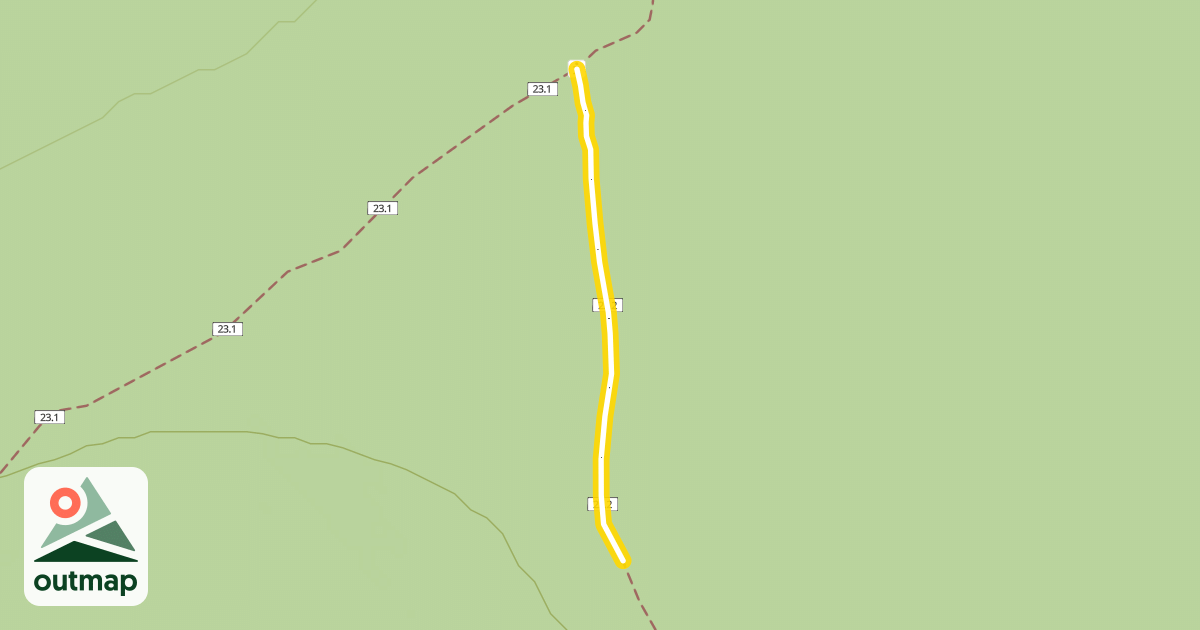 Map of Swampy Loop Trail #23.2