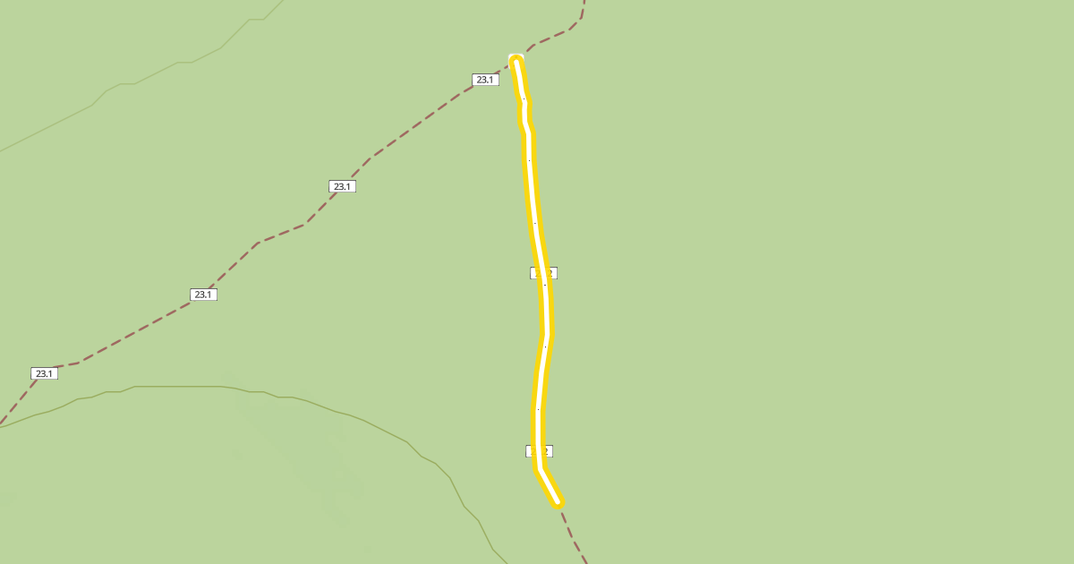 Map preview of Swampy Loop Trail #23.2