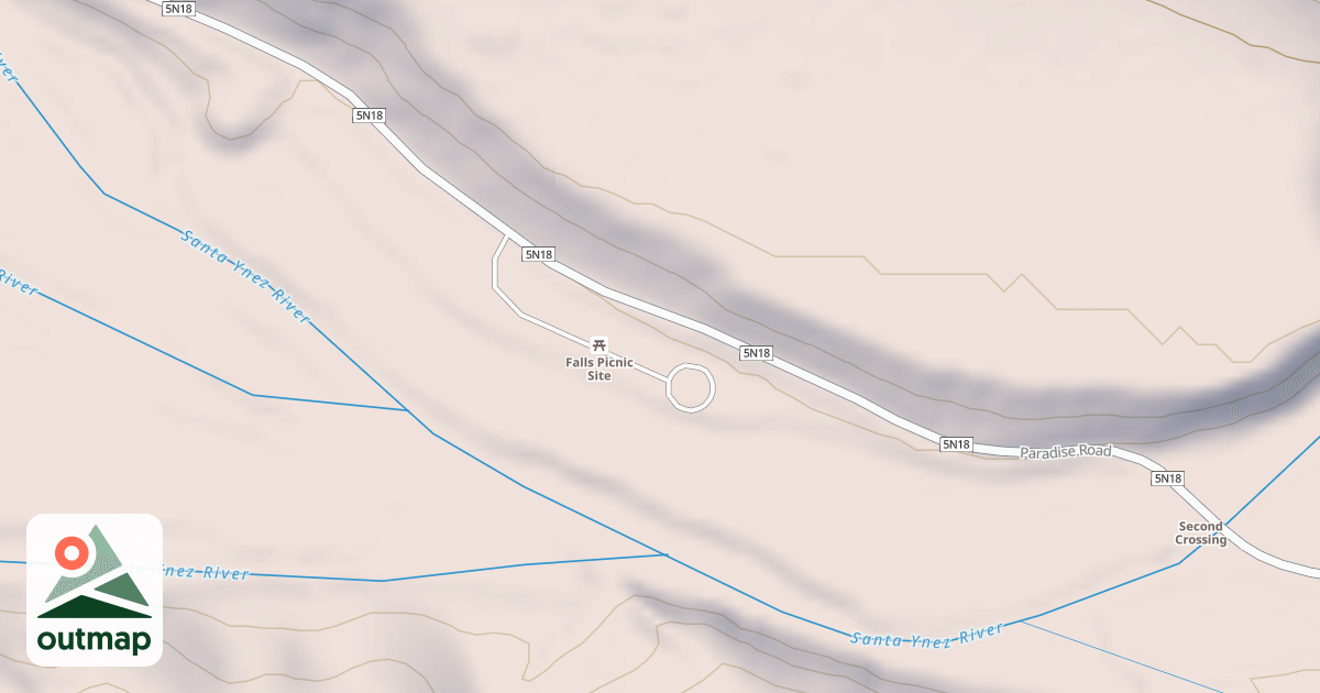 Map of FALLS DUA.