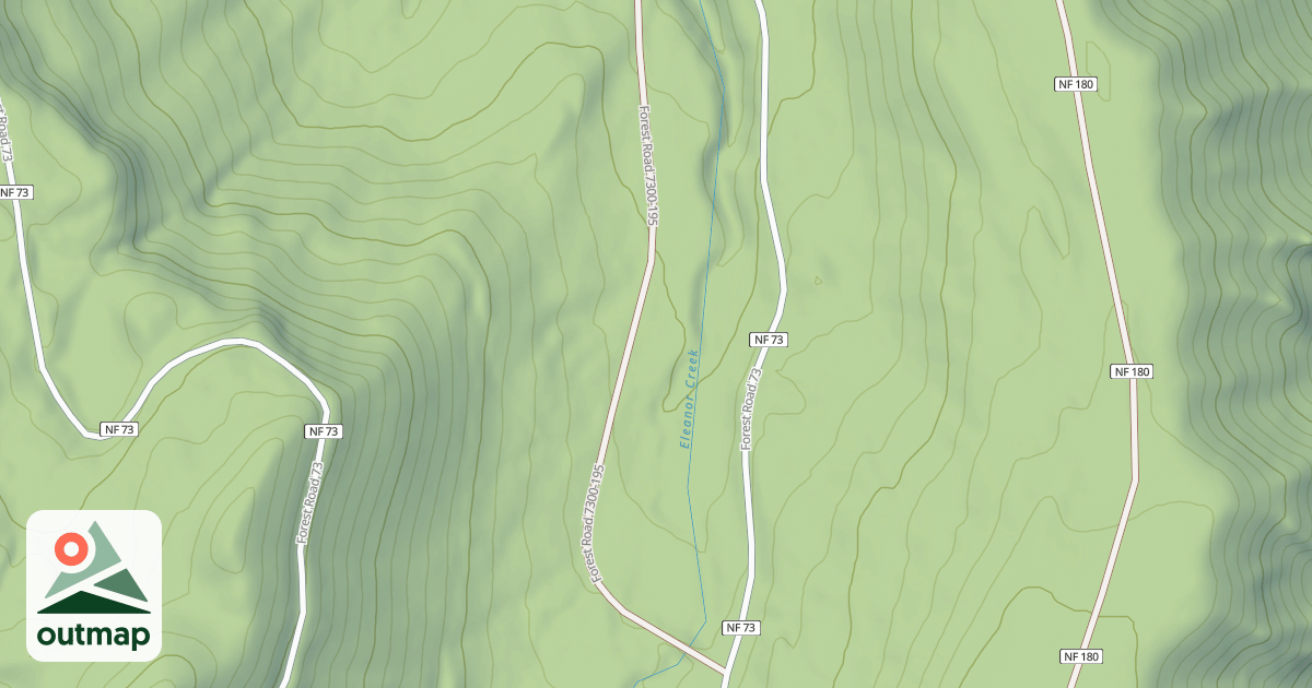 Map of LOWER ELEANOR CREEK