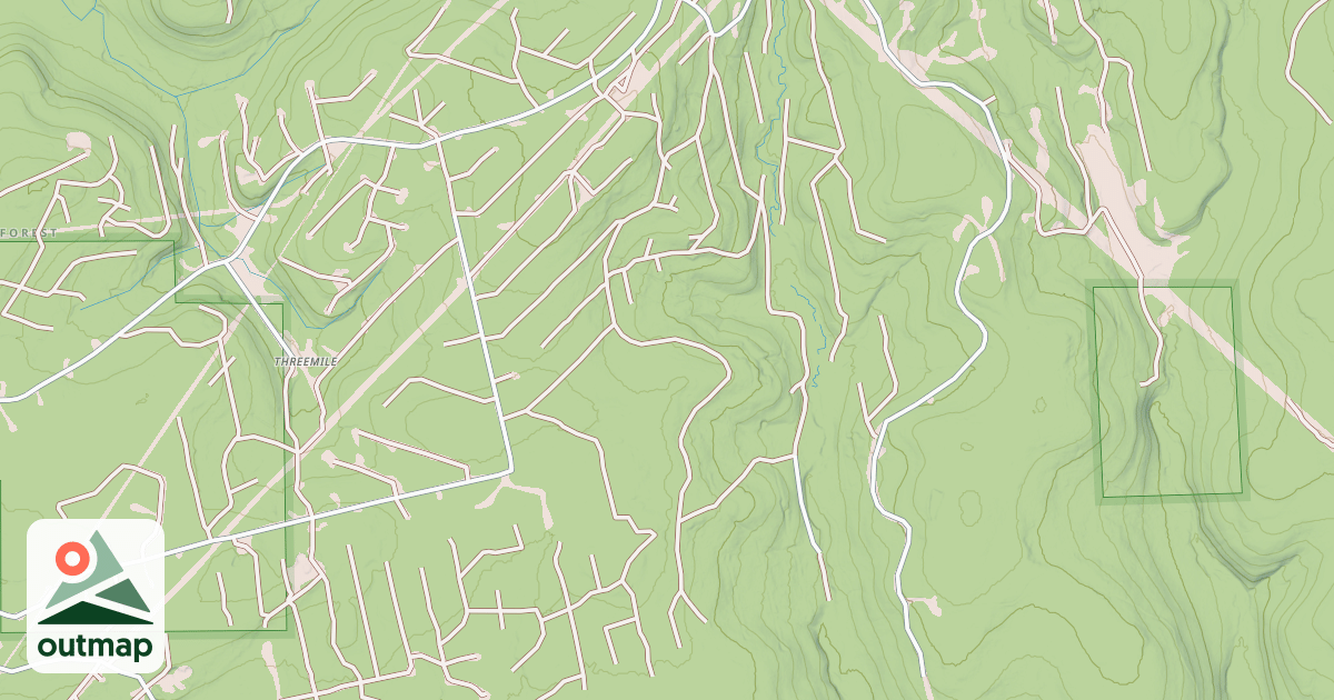 Map of TWIN LICKS