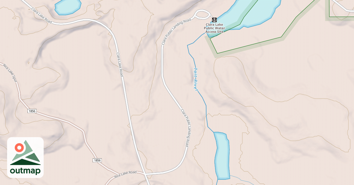 Map of CLARA LAKE BOAT ACCESS