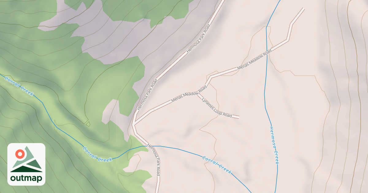 Map of MENAS MEADOW