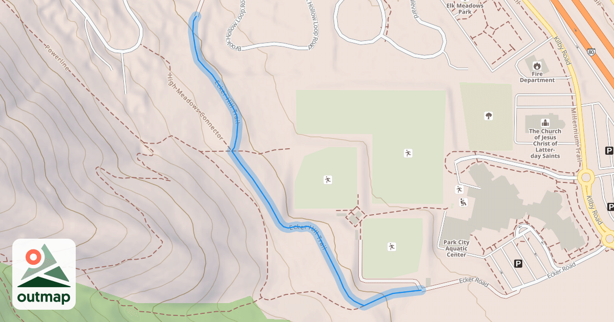 Map of Ecker Hill Trail