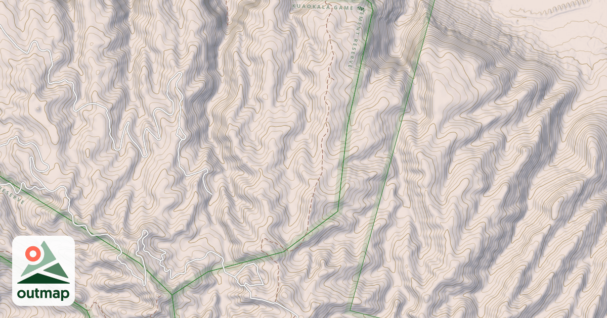 Map of Kealia Access Road