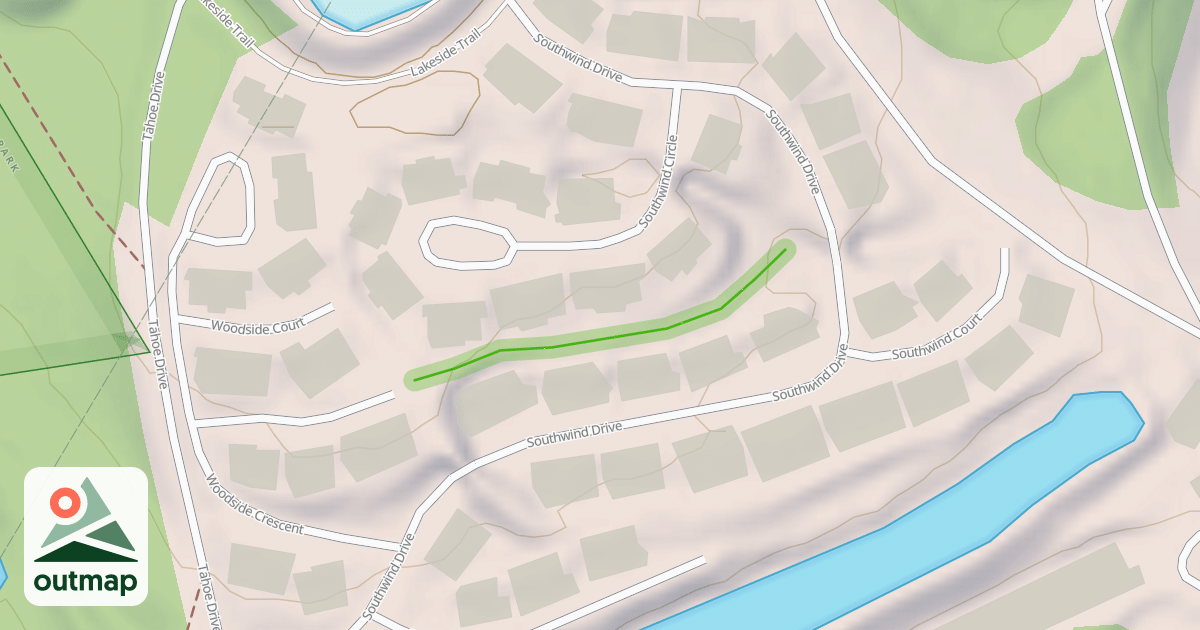 Map of Soutwind Village Trail