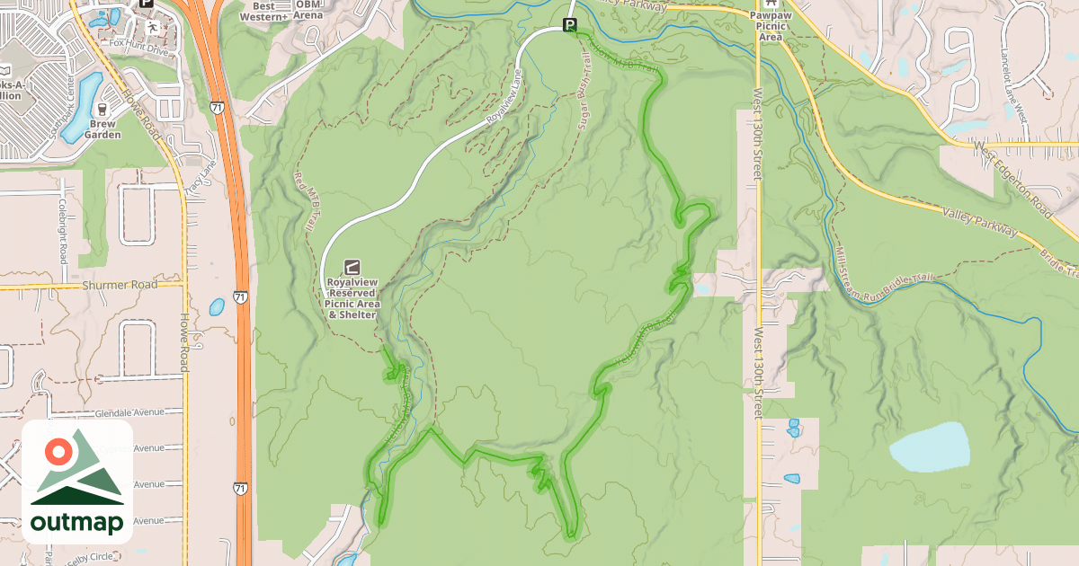 Map of Yellow MTB Trail
