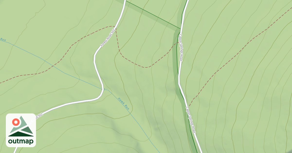 Map of SPRING MOUNTAIN in Hampshire