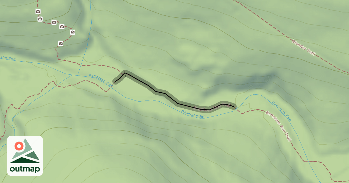 Map of Dennison Run Trail