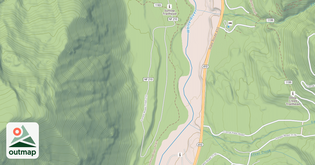 Map of RANGER CREEK AIRSTRIP