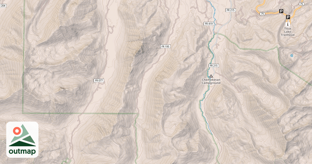 Map of FRENCHMAN CR